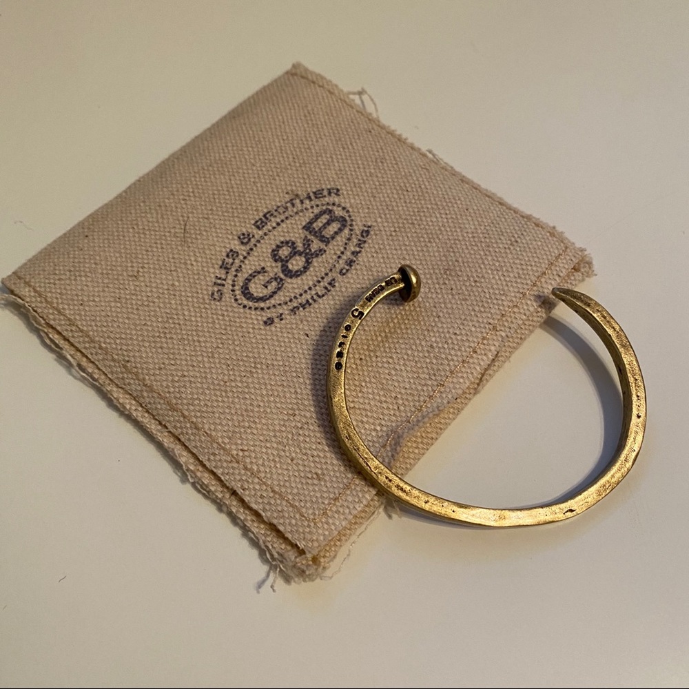 Giles & Brother OG Skinny Railroad Spike Cuff - Picture 2 of 6
